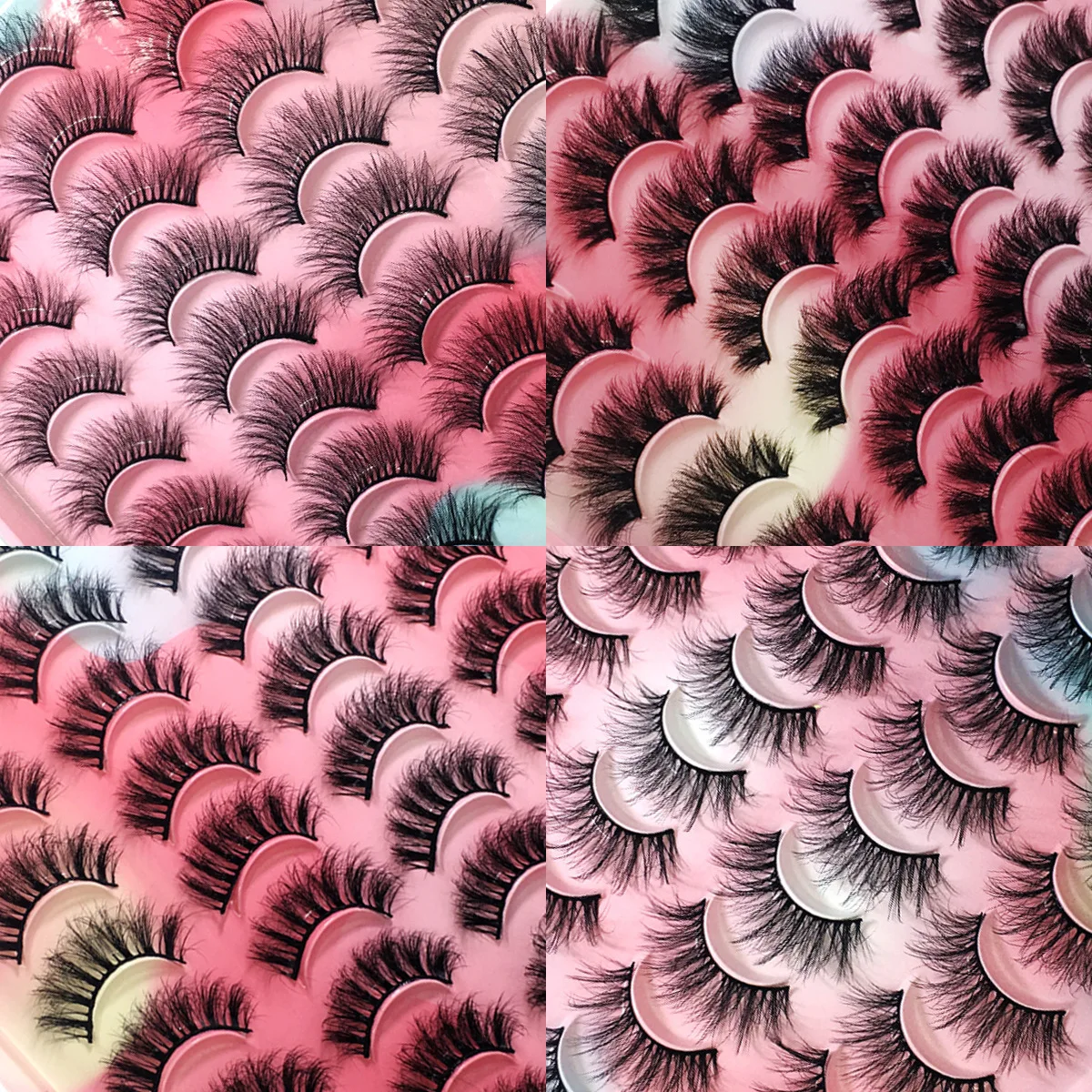 Hot Selling Private Label 3D Russian Volume False Eyelashes Long Lasting Kit Vegan False Eyelashes Manufacturer