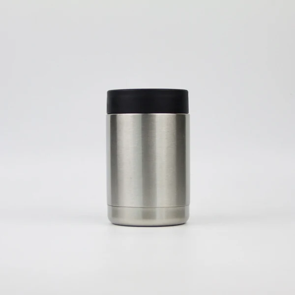 12oz Double wall stainless steel vacuum insulated beer bottle insulator metal can cooler holder can coolers