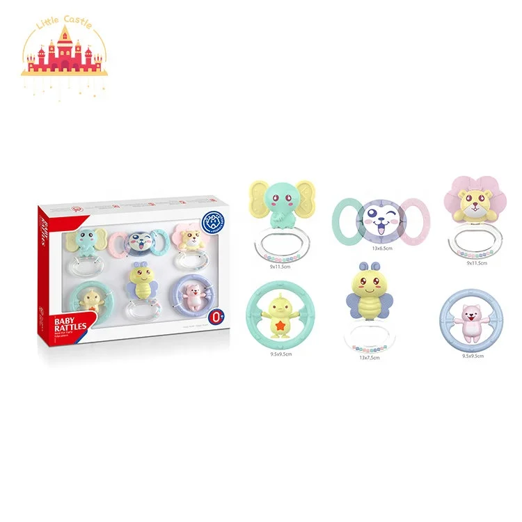 Baby Educational Activity Sensory Toy Plastic Rattle Ball With Fruit Teether SL21A070