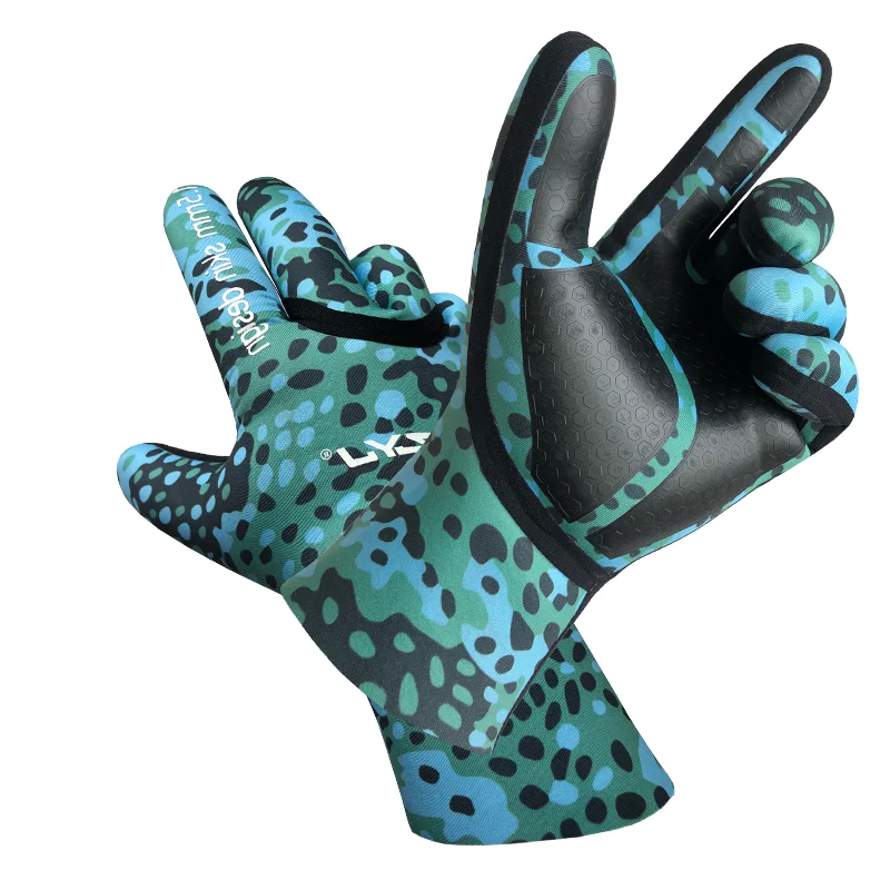 Перчатки для дайвинга 2 мм, с подогревом, неопреновые резиновые, с пятью пальцами, теплые перчатки для Гидрокостюма, нескользящие перчатки для дайвинга с теплой водой, мужские и женские sn