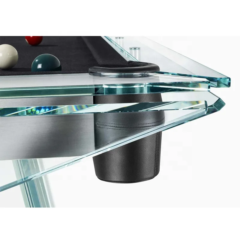 8ft Deluxe glass Billiard slate Pool Table
