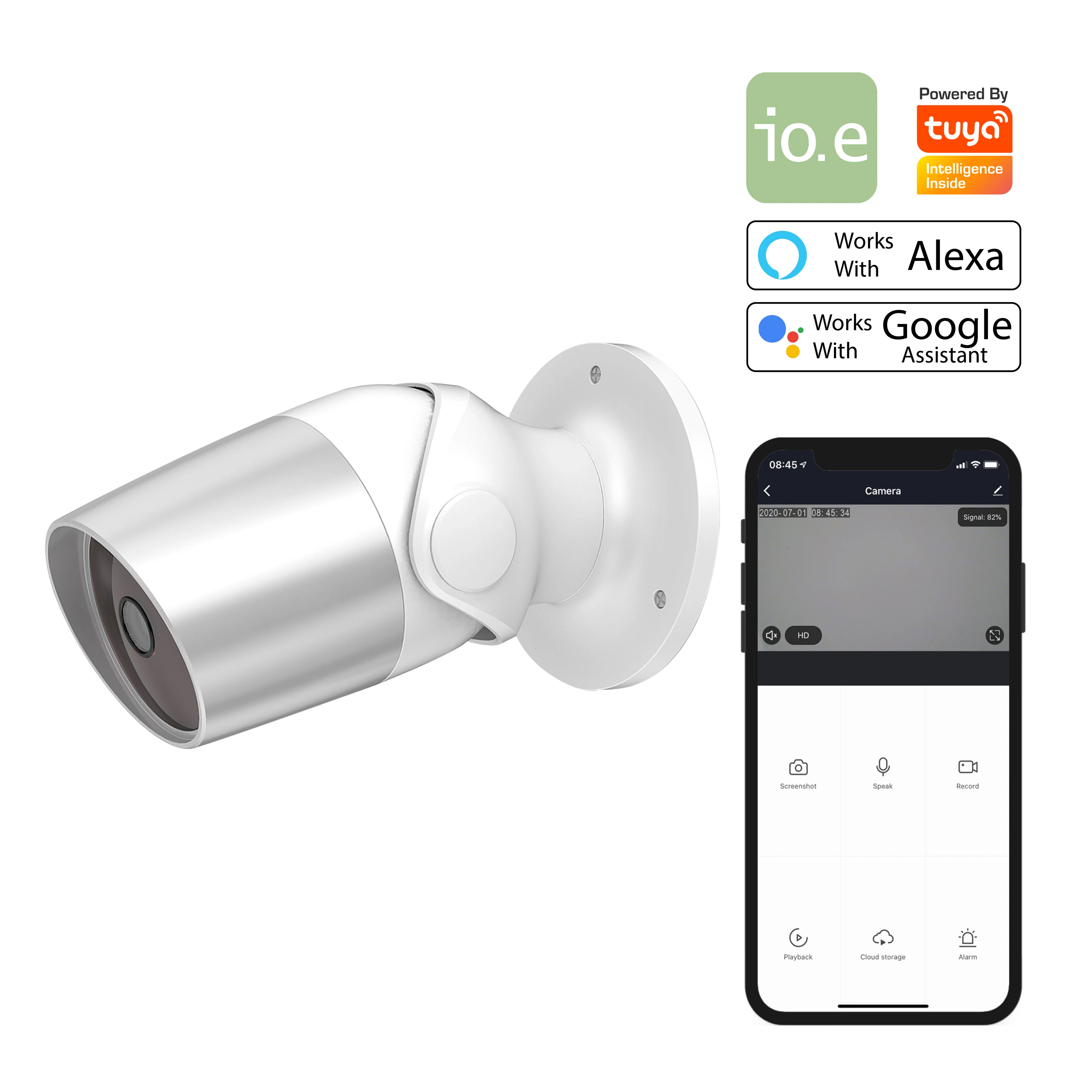  Умная видеокамера WiFi для домашней системы безопасности CCTV камера 1080P IP65 наружная умная Tuya Echo