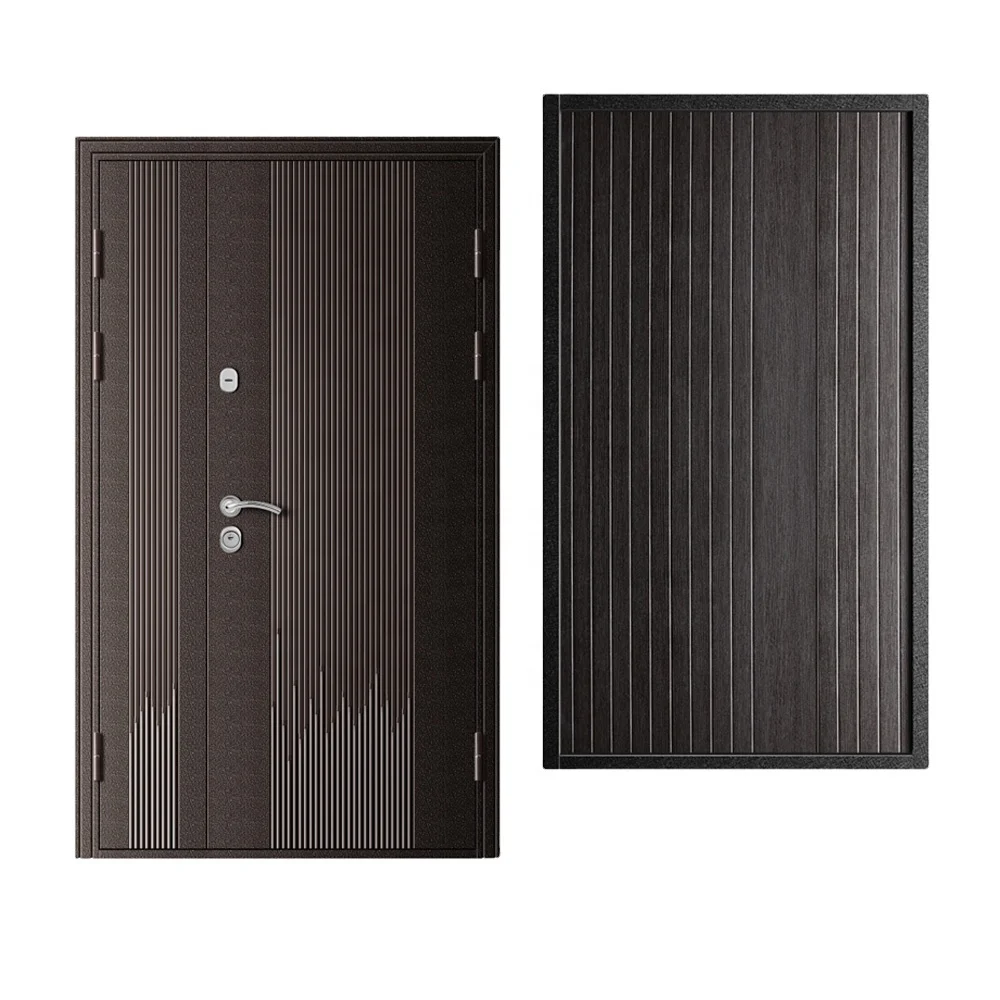 Most Exported Front Entry Door International Russian Steel Security Door Various Steel Front and Wooden Back Doors