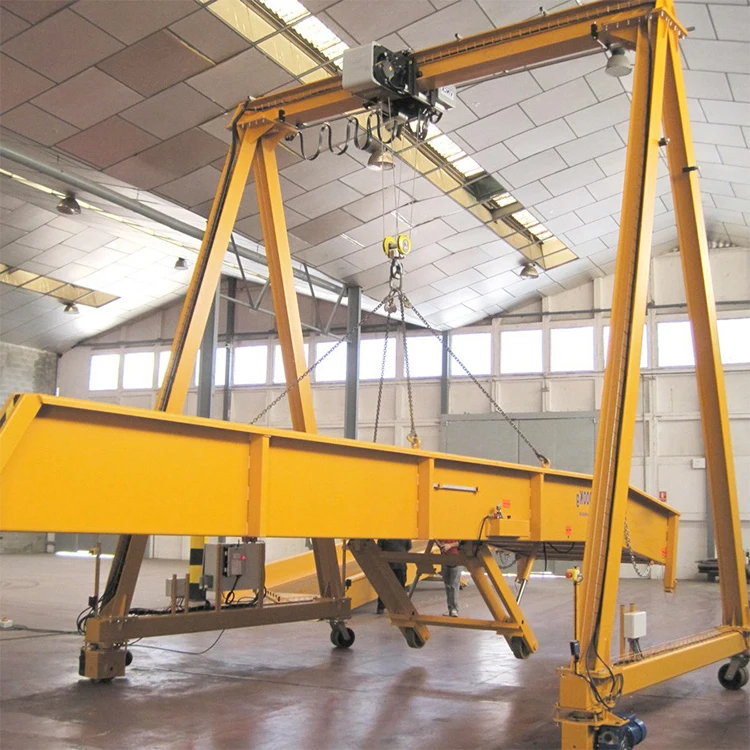 Small Mobile Portable Gantry Crane 3M 8 Ton Gantry Crane For Sale