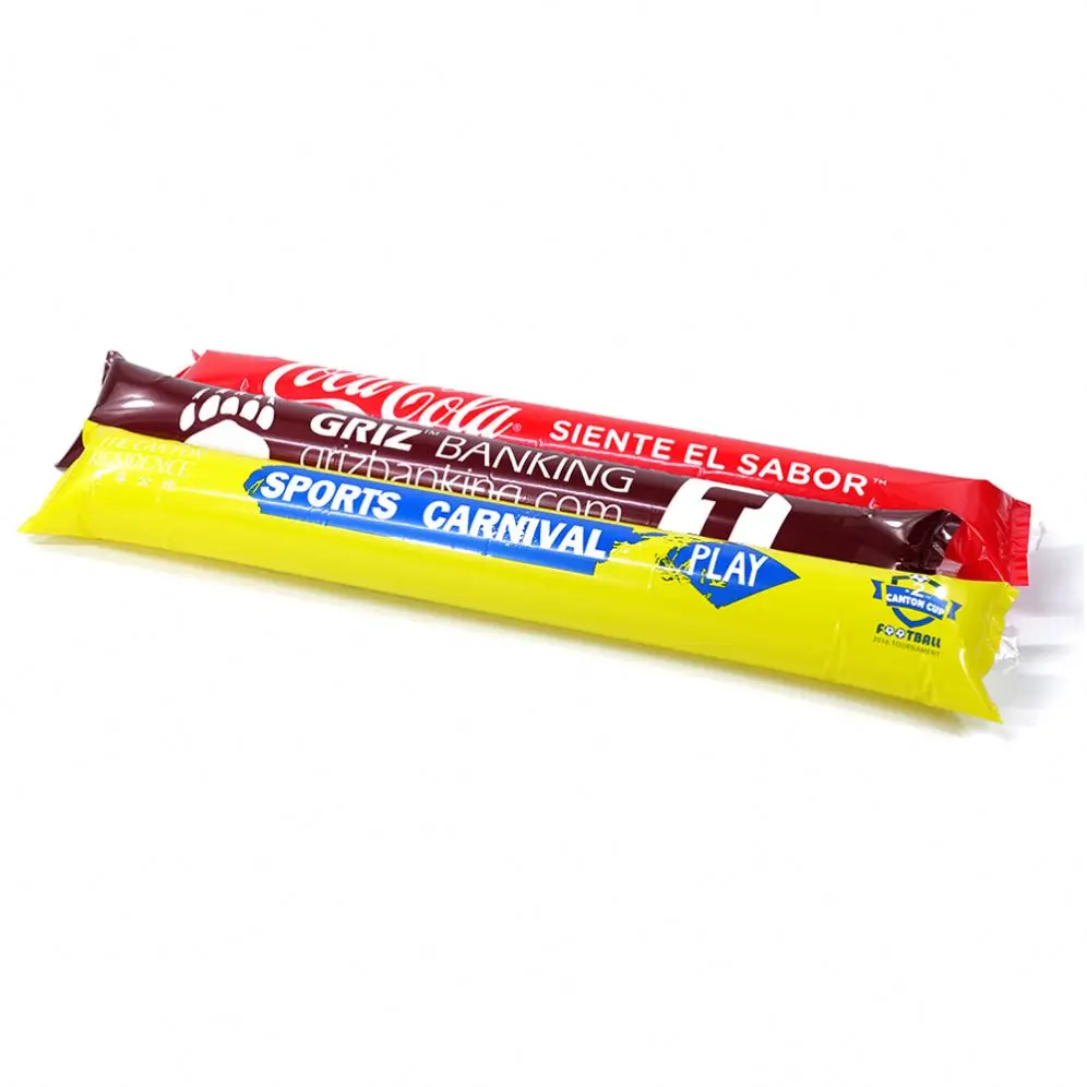 China Supplier Custom Logo Reusable Clapping Cheering Stick Balloon Latest Design Thunder Lively Cheering Stick