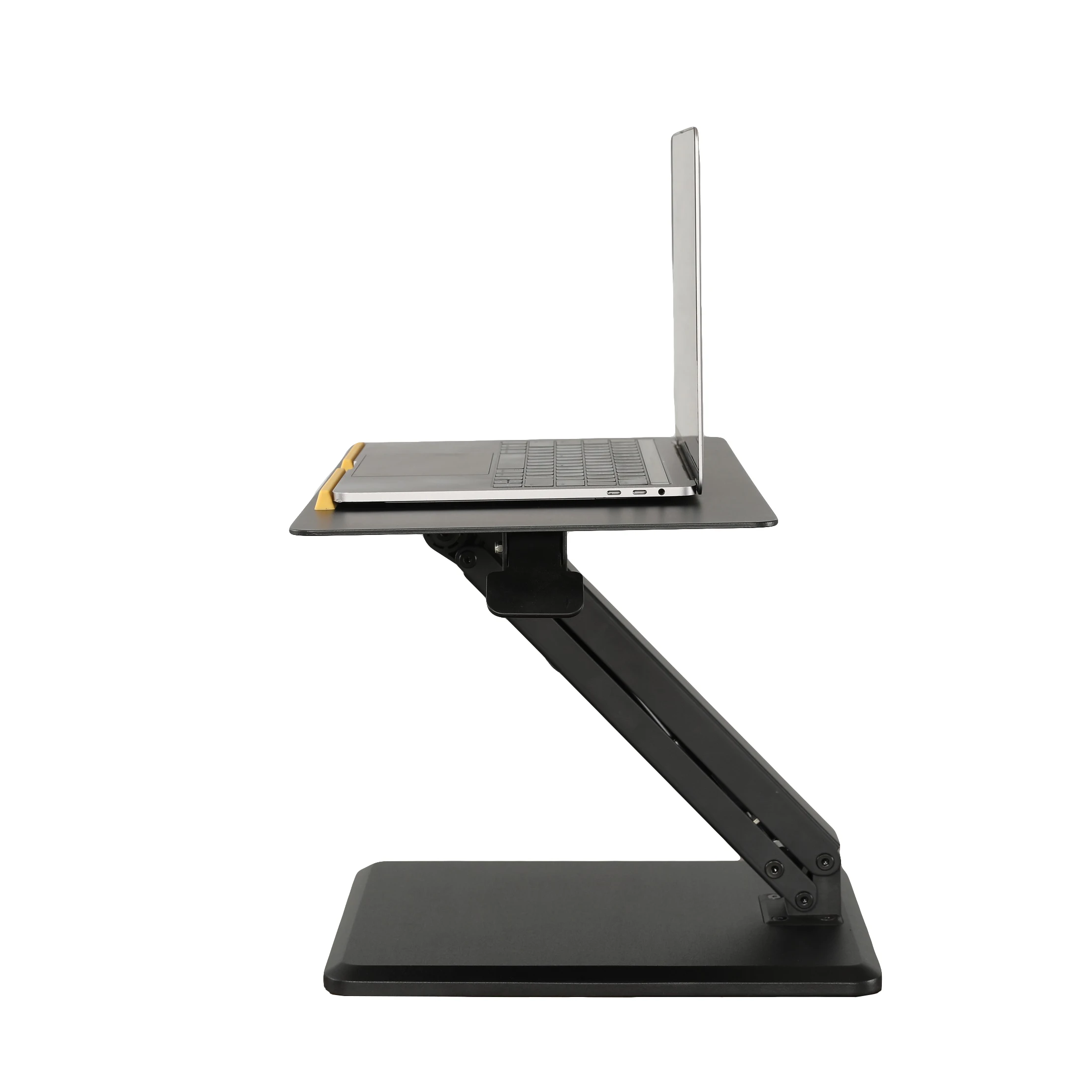 Aluminum Ergonomic Sit to Stand Desk Riser Office Workstation standing desk Converter with Gas Spring