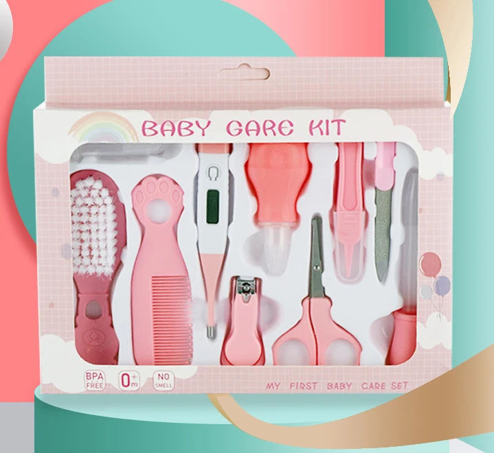 hot sell Wholesale Baby care kit Grooming kit newborn gift from manufacturer with 10 in 1 for baby