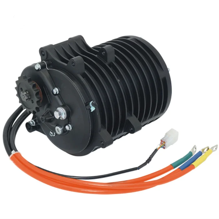 QS MOTOR 138 3000W Mid Drive Motor V3 70H 5500W Max Continuous 72V 100KPH With Gearbox used for electric light motorcycle