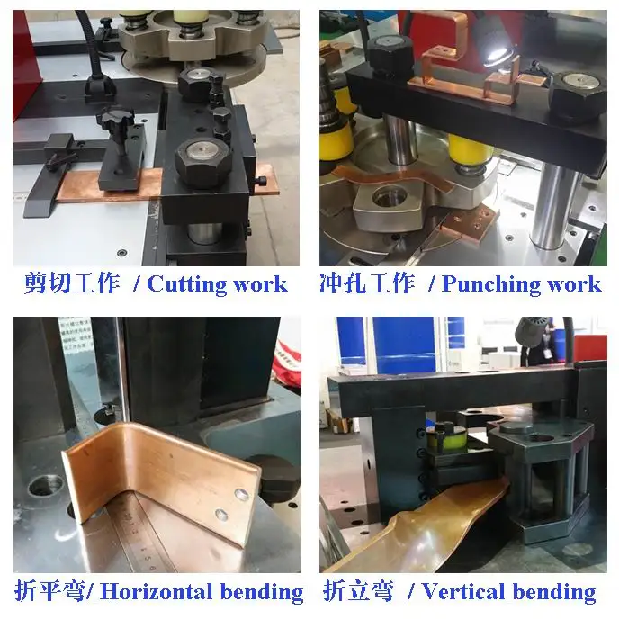 hydraulic manual flat cooper busbar angle bender machines tool