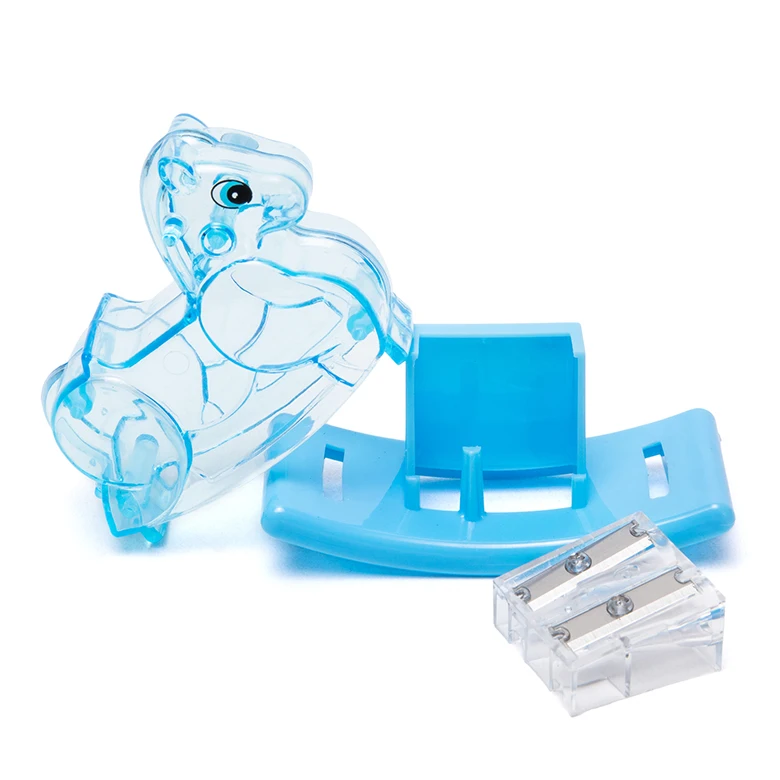 Запатентованная детская безопасная рекламная Подарочная дешевая Милая лошадка с двойным отверстием точилка для школьных детских карандашей