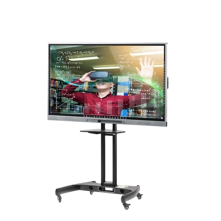  Образование 4K светодиодный мониторный дисплей интерактивный сенсорный экран доски 55 дюймов 65 75 86 с подвижной