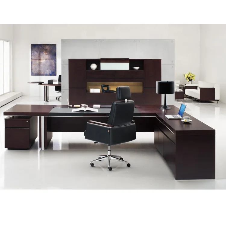 Elegant Design Classical Solid Wood Executive Office boss table