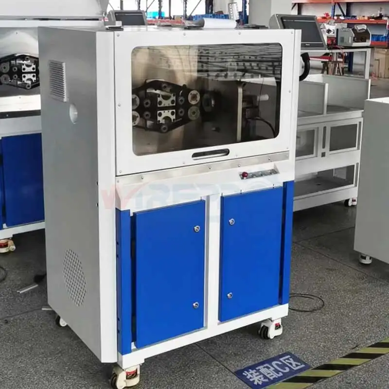 CB-T15 Nylon braid race hose automatic cutting and tape wraping machine