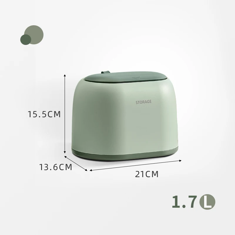 2021 new design simple small waste paper trash can household dustbin with cover