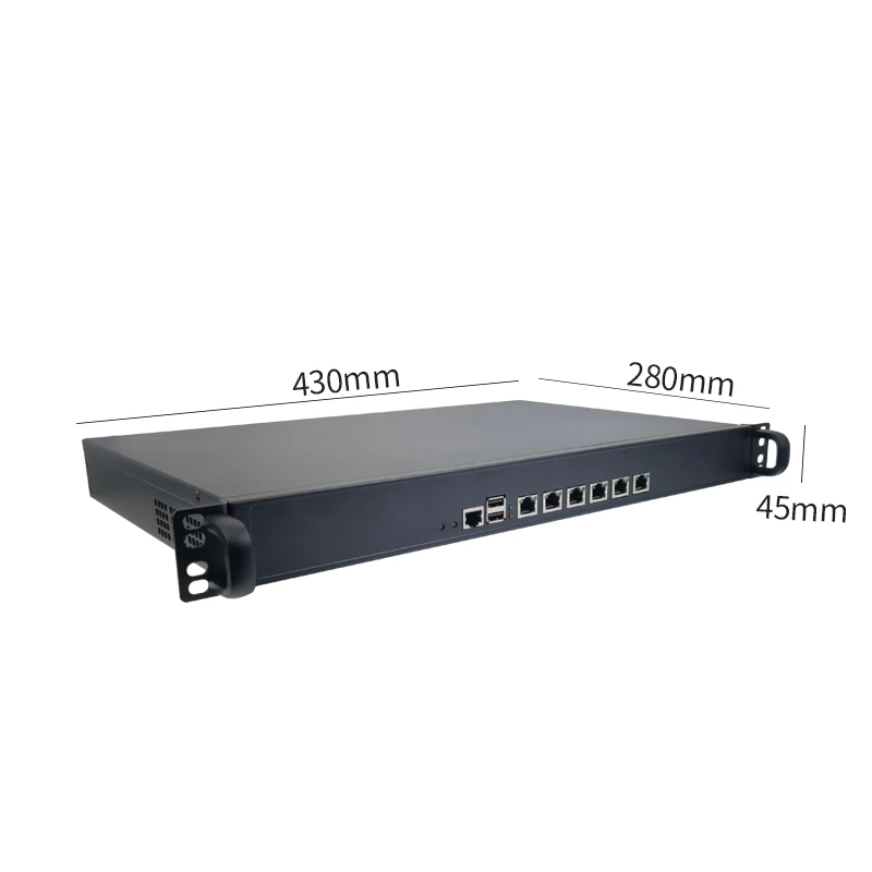 Jiu Hua 1 U rack mount Firewall J6412 Server Router Core 6 Ports Firewall Appliance Network Security Router