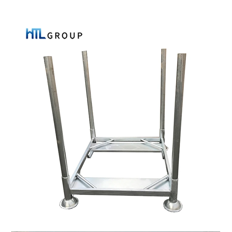 Warehouse stackable detachable steel metal tube big rack pallet