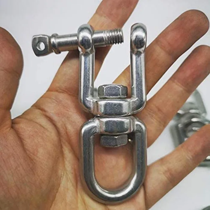 Factory Direct Stainless Steel Swivel Anchor Chain Swivel Jaw And Eye Link Swivels For Keychain Dog Leash