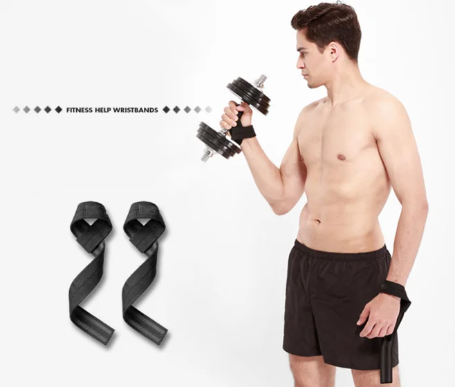 Gym Fitness Powerlifting Neoprene Padded Weightlifting Wrist Straps