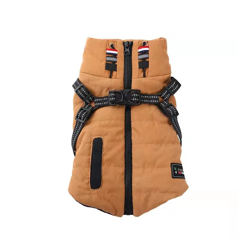 black orange khaki Small dog reflective pet clothes China factory online store wholesale orange dog jackets winter pet clothes