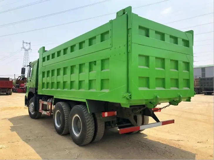 Б/у грузовик 6x4 371hp HOWO б/у ZZ3257N3847C 2017 недорогой самосвал Sinotruck для