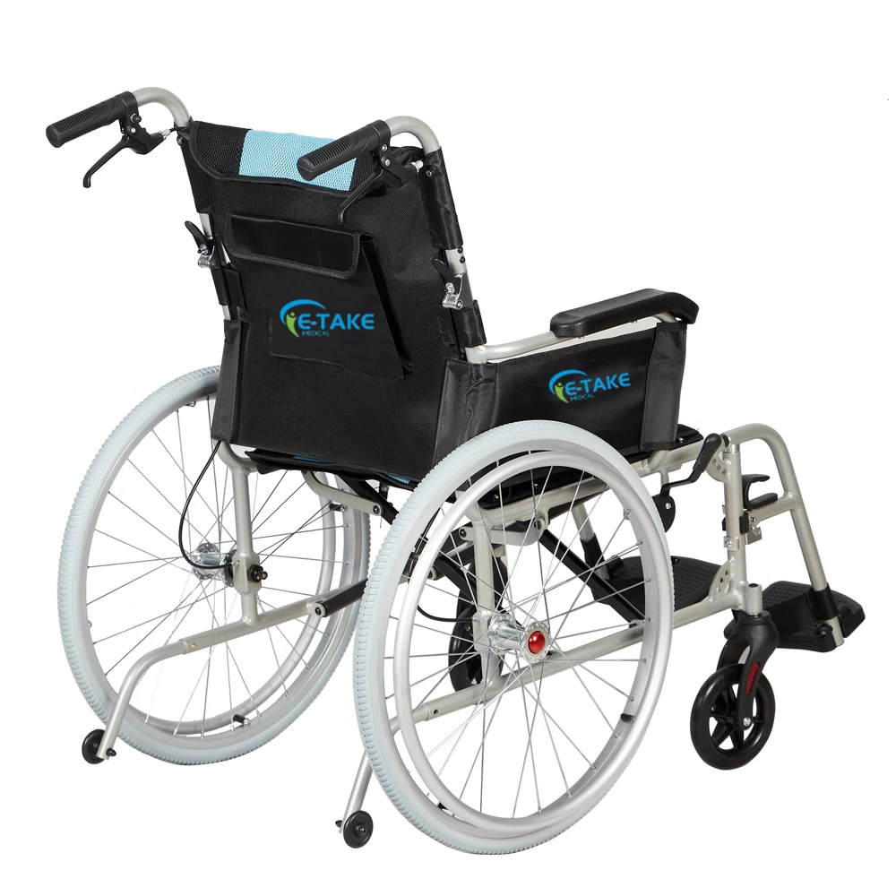 handicapped ultra light 12.9lb magnesium alloy portable manual Nursing wheelchair For Disabled