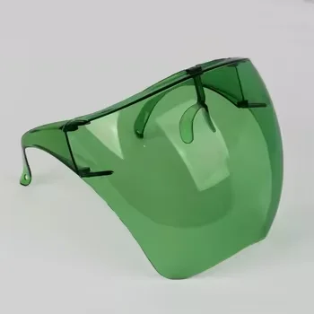Detachable full Anti Fog plastic transparent clear protective tinted color face shields face screen shields glasses