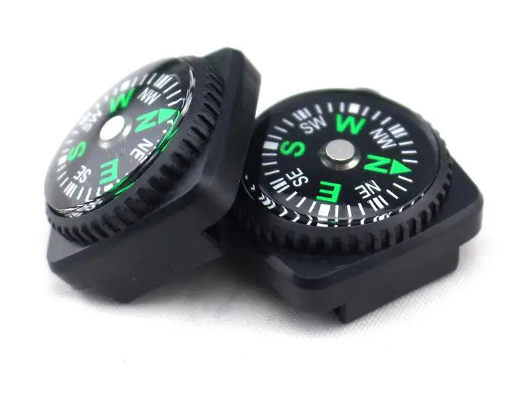 Button Compass Mini Compass for Bracelet Liquid Filled Compass for Emergency Survival Watch Band Bracelet