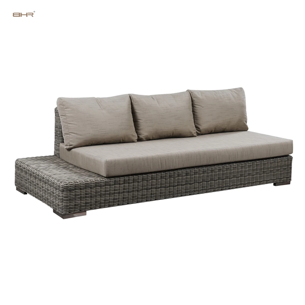 BHR 2022 new product outdoor garden sets corner rattan sofa set rattan furniture garden