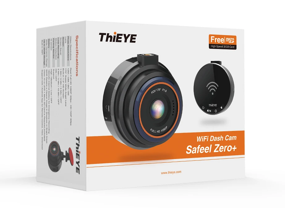  Tieye 170 широкоугольный Автомобильный видеорегистратор камера Safeel Zero + режим парковки WiFi g-сенсор настоящая HD 1080P видеокамера автомобильная черная коробка