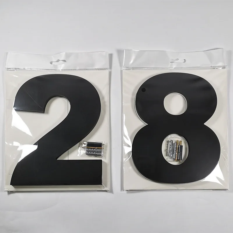 Acrylic digital house number 20cm digital housing community villa building number unit sign