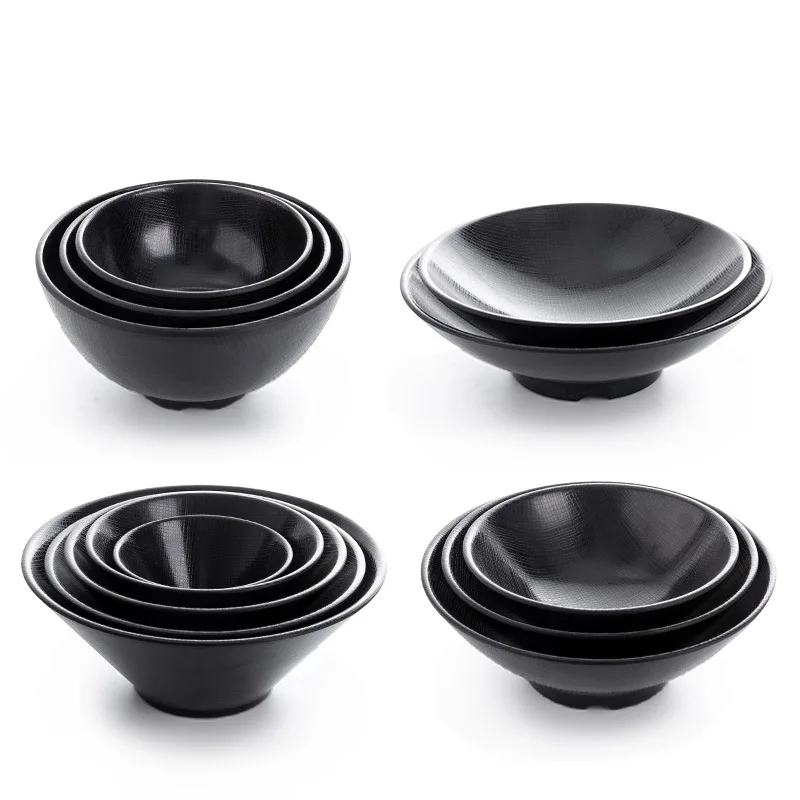 japanese custom melamine salad noodle fruit kitchen fast food ramen mixing bowl melamine bowl