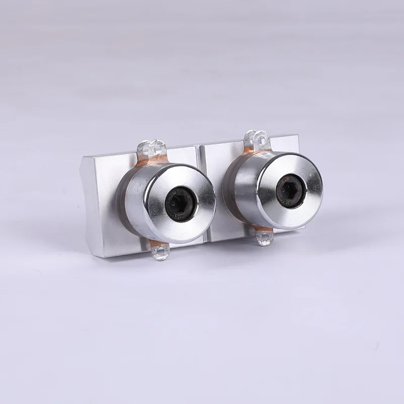 High power and low resistance voltage ceramic ultrasonic transducers for pipe descaling are suitable for pipe cleaning