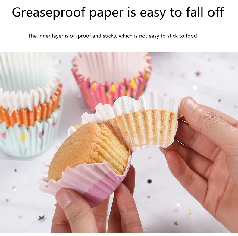 1000 counts hi boy foot steps Single Wall Paper Cup Liners Disposable cupcake wrappers