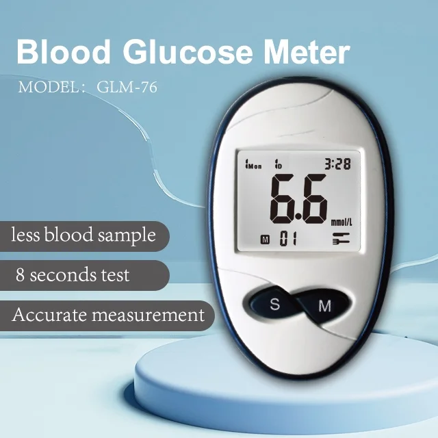 LYZ Electric Glucometer with Single Packaged Sensor Blood Glucose Test Strip Free Coding Glucose Monitoring System