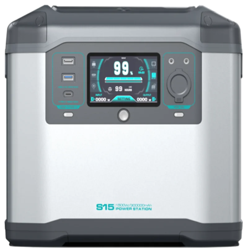 Outdoor Travel Charging Bank 1500w 960wh Solar Generator Energy Storage Battery Portable Power Supply Station