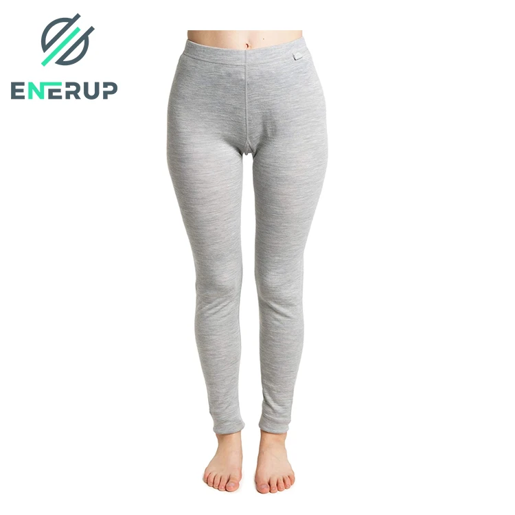 Enerup Merino Wool Polyester Women Thermal Keep warm Leggings Sport Long Pant Base Layer Fitness Trouser Underwear long johns