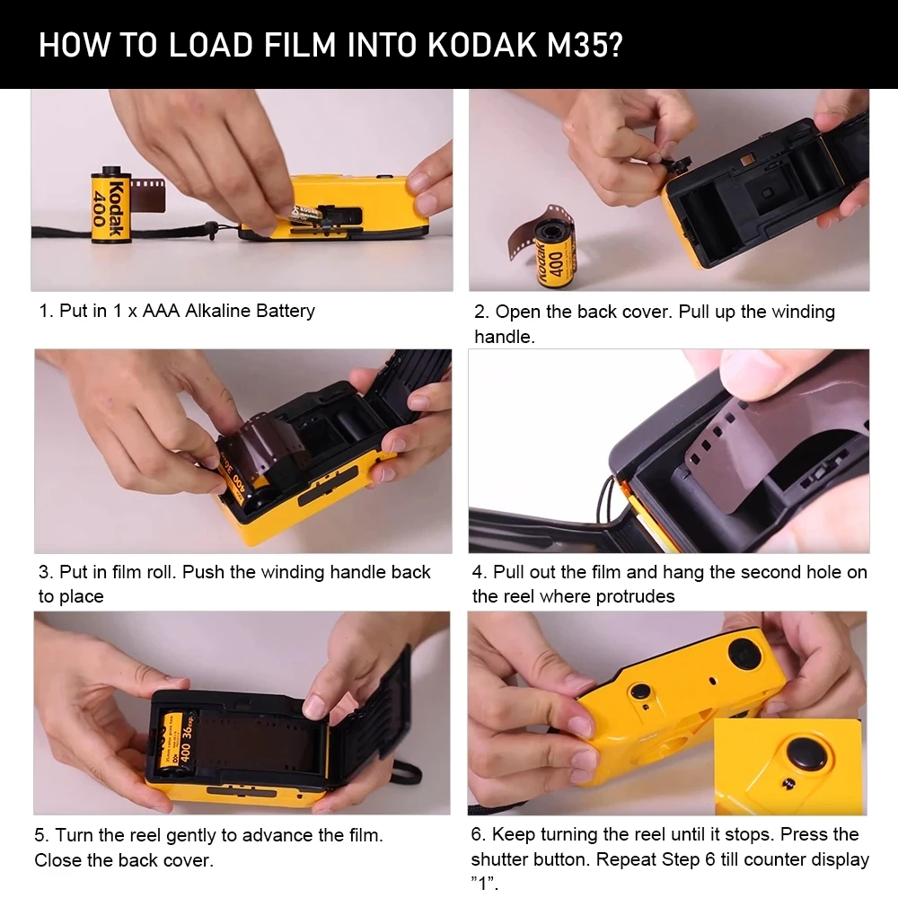 KODAK GOLD 200 35mm Film 36 Exposures per Roll for M35/M38 Cameras (Expiration Date: 2025) Saturated Color Negative Instant Film