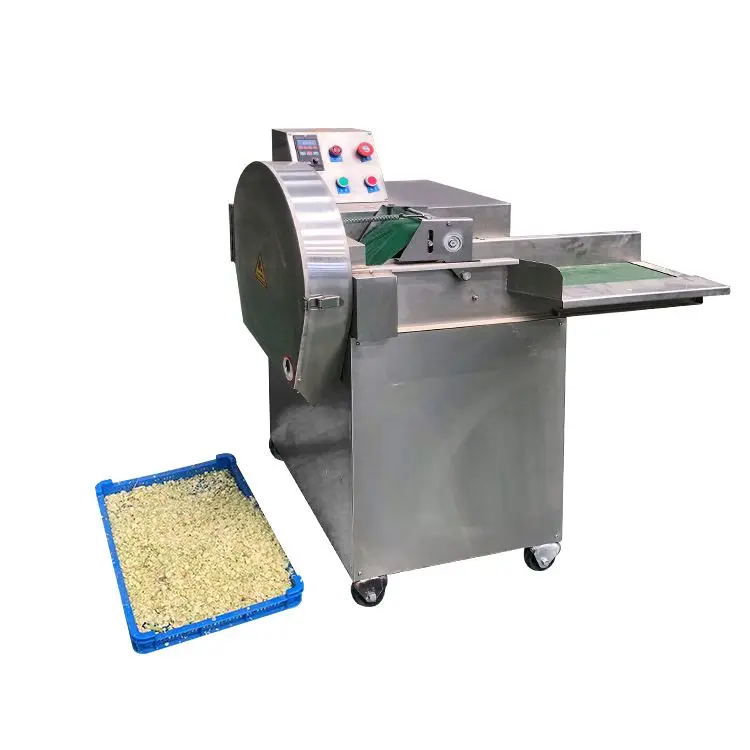 Stainless steel fresh red chilli stem parsley spinach leaf electric vegetable dicer /cutter cutting machine