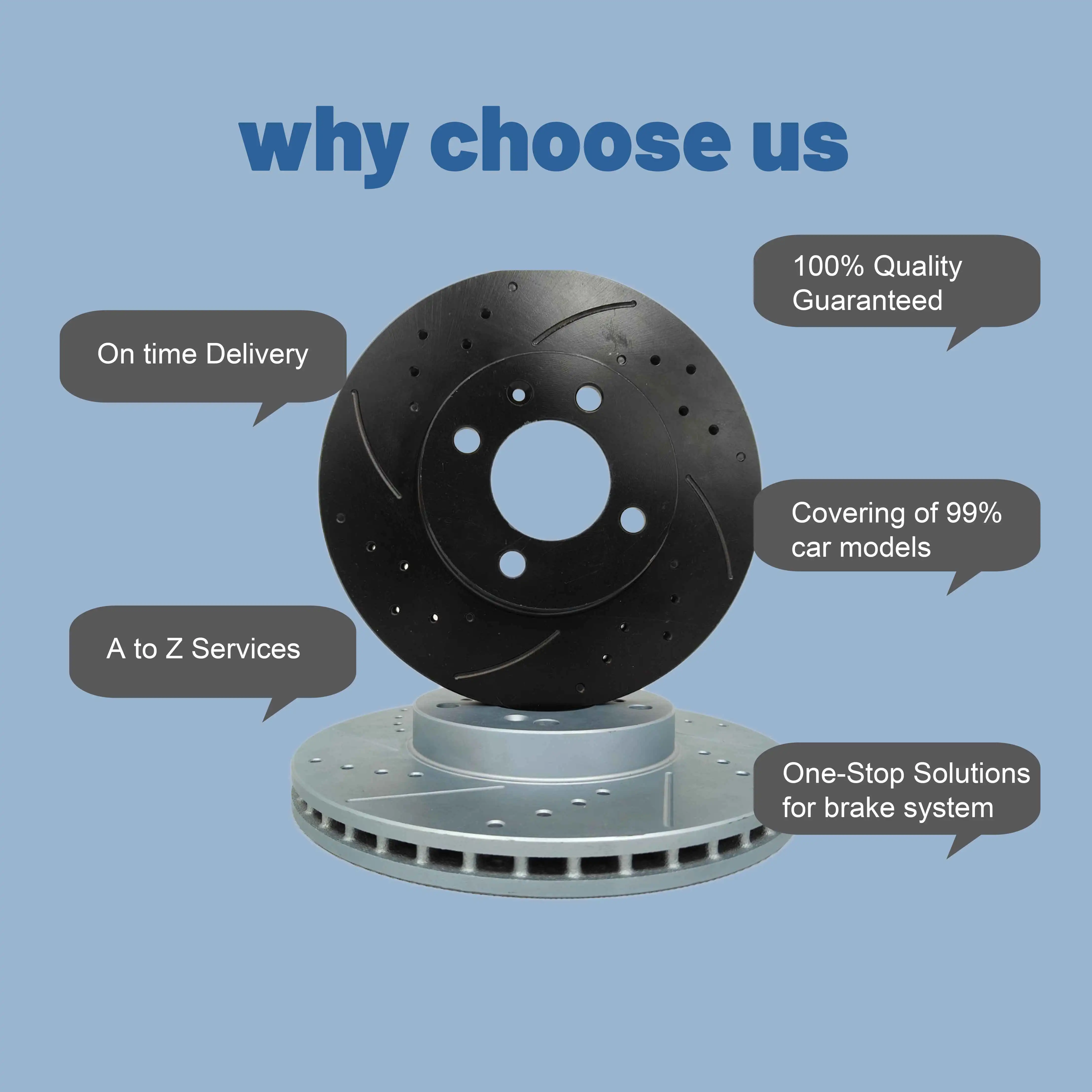 Wholesale Manufacturer Auto Spare Parts Rotor High Carbon Ceramic Brake Disc for BMW/AUDI/Toyota/Geely/Mitsubishi/Nissan/Suzuki