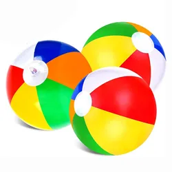 12 inch rainbow beach ball inflatable wasserball phthalate free EN71