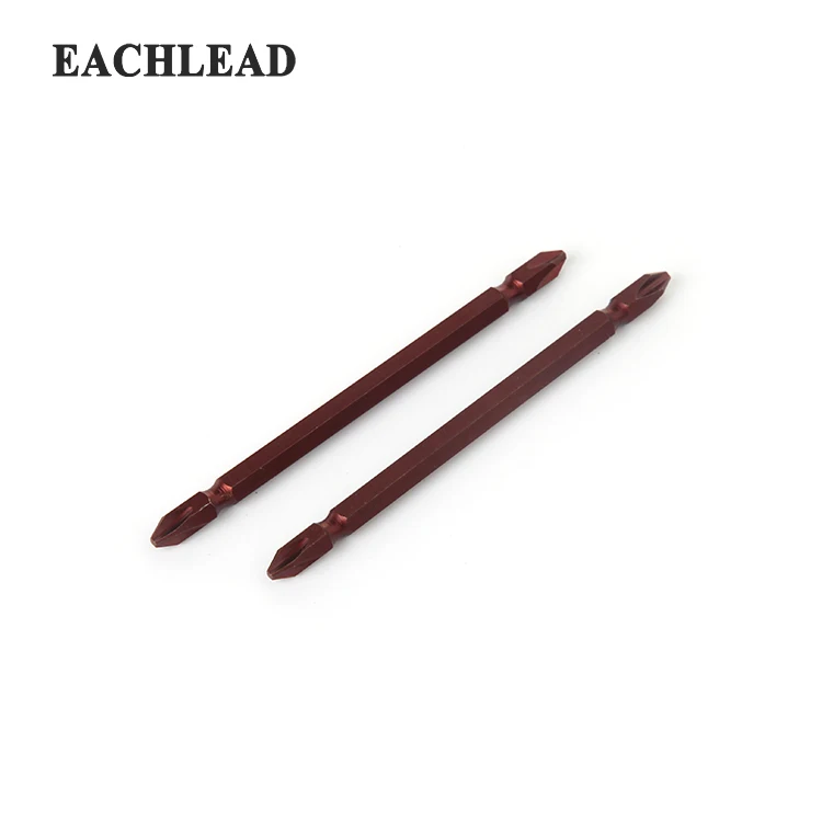 
High Quality Security Ph2 Head Type Vermilion Surface Treatment Screwdriver Bit 10pcs Set 