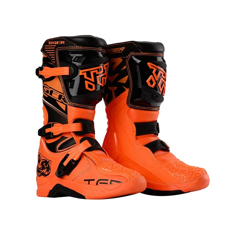 TR Tiger  Kids Off Road Motocross Shoes Kids Motorcycle Dirt Bike Boots Kids Motorcycle Racing Shoes
