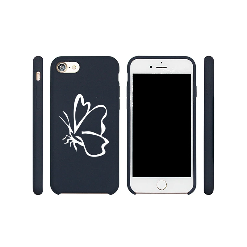 customized logo printed silicone phone case for iphone case