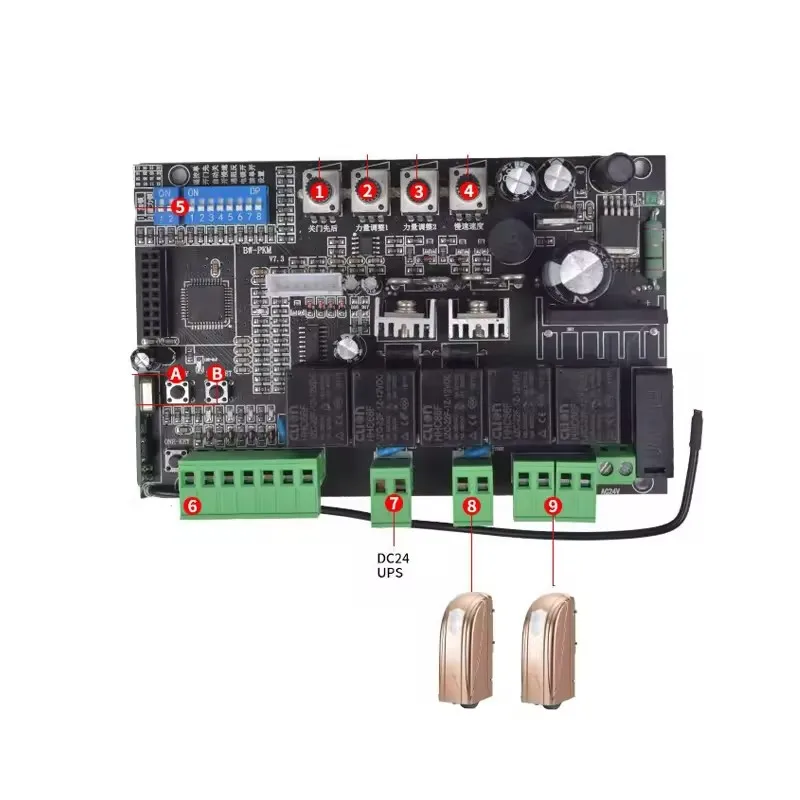Wifi Control Double Gate Motor DC24 Motor