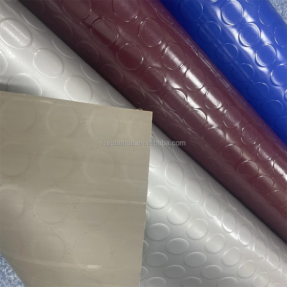 0.7MM Workshop Vinyl Linoleum Floor PVC Garage Flooring Car Mat Roll Plastic Carpet PVC Coin Mat
