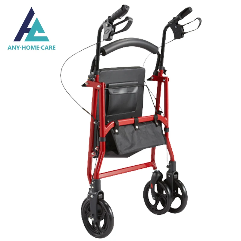 Adult aluminum disabled folding walker rollator