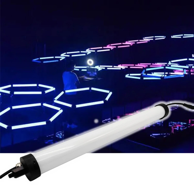 Hot-Sell Pixel Led Milky Tube Light Waterproof IP65 DMX512 360 PIXEL Tube Full Color DMX DJ Stage Event Light Wedding Light