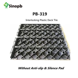 Interlocking removable outdoor floor tiles easy install DIY patio floor tile fireproof deck tile