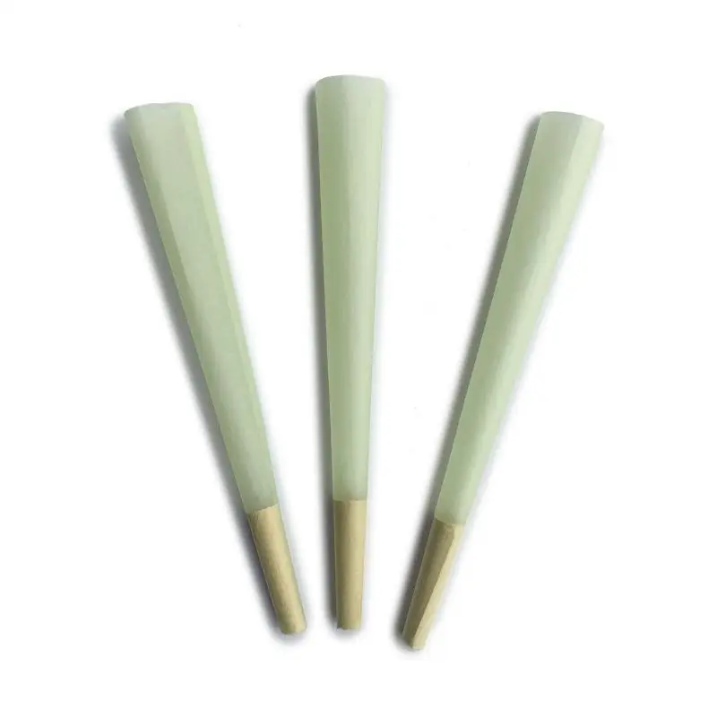 Hemp Rolling Paper Slow Burning 1000 Cones Per Box 109Mm Pre Rolled Cone Green Rolling Paper For Smoking