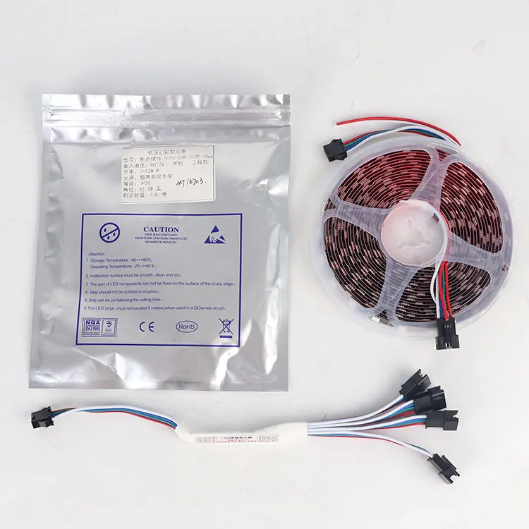 5V 24V телевизионная фоновая лента лампа 60 светодиодов/M WS2811 SMD 5050 Dream Color RGB Digital 12V светодиодные умные гибкие черные полосы